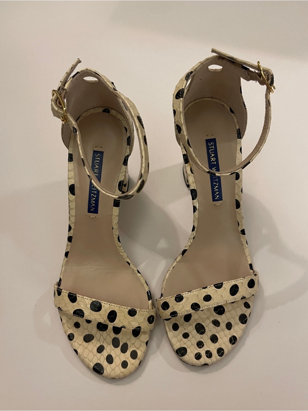 Stuart Weitzman Polka Dot Heel